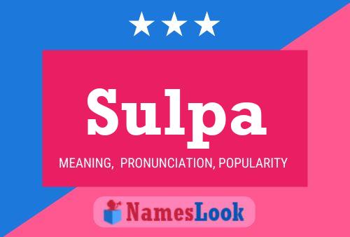 Sulpa Namensposter