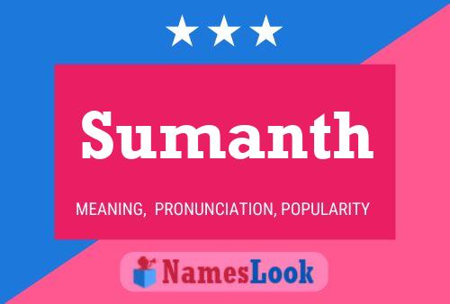 Sumanth Namensposter