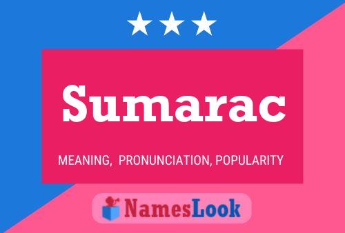 Sumarac Namensposter