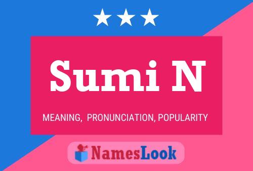 Sumi N Namensposter