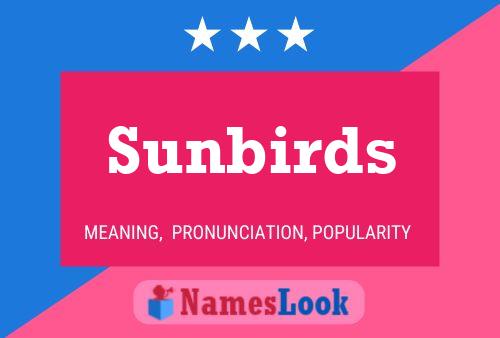 Sunbirds Namensposter