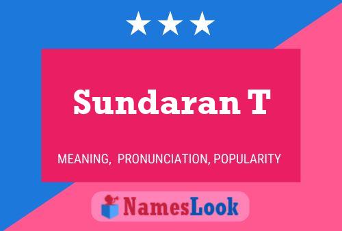 Sundaran T Namensposter