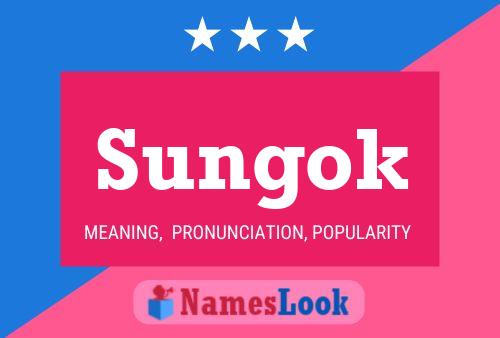 Sungok Namensposter