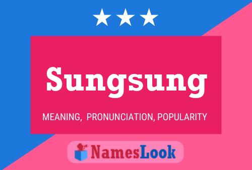 Sungsung Namensposter