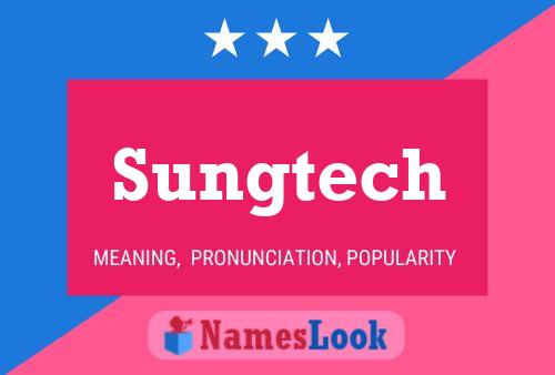 Sungtech Namensposter