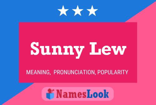 Sunny Lew Namensposter