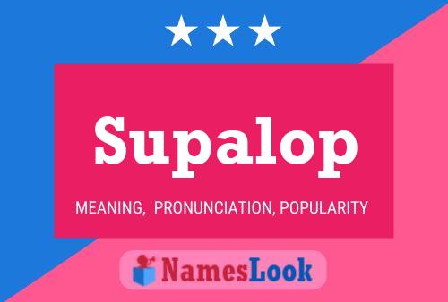 Supalop Namensposter