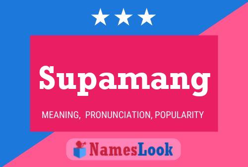 Supamang Namensposter