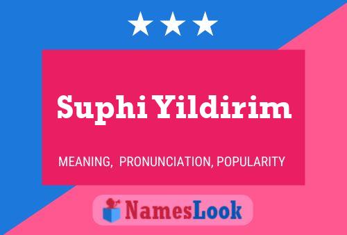 Suphi Yildirim Namensposter