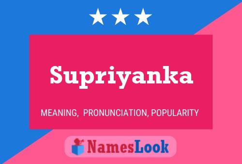 Supriyanka Namensposter