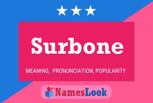 Surbone Namensposter