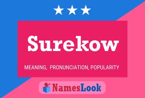 Surekow Namensposter