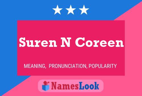 Suren N Coreen Namensposter