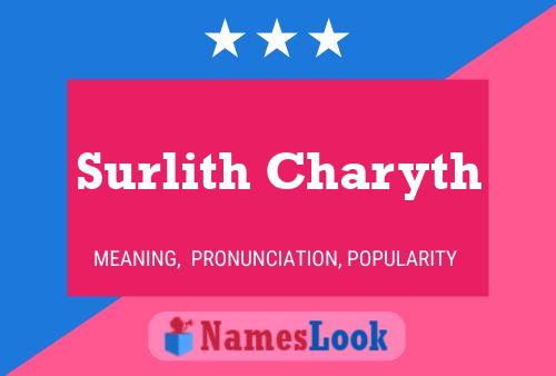 Surlith Charyth Namensposter