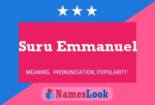 Suru Emmanuel Namensposter