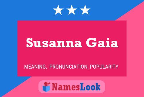 Susanna Gaia Namensposter