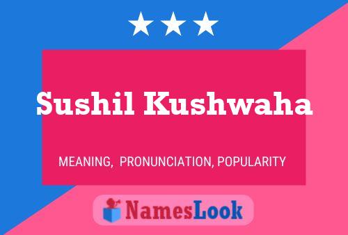 Sushil Kushwaha Namensposter