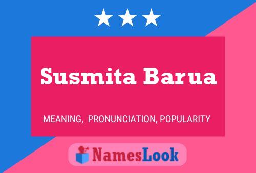 Susmita Barua Namensposter