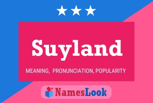 Suyland Namensposter