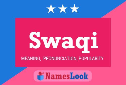 Swaqi Namensposter