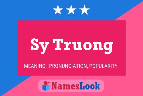 Sy Truong Namensposter