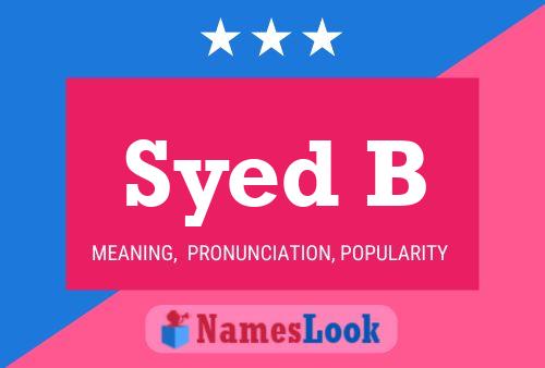 Syed B Namensposter