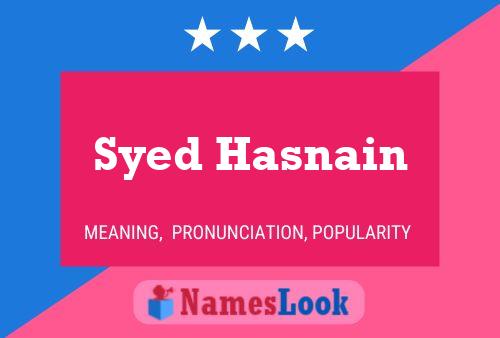 Syed Hasnain Namensposter