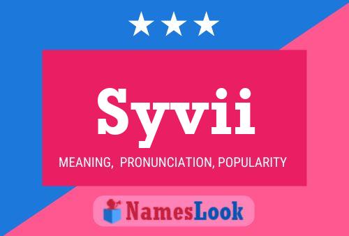 Syvii Namensposter