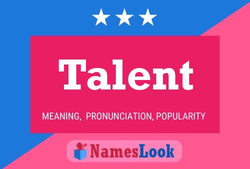 Talent Namensposter