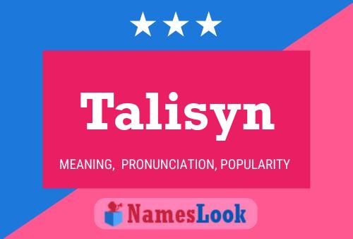 Talisyn Namensposter