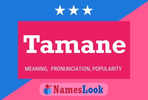 Tamane Namensposter