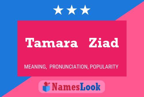 Tamara   Ziad Namensposter