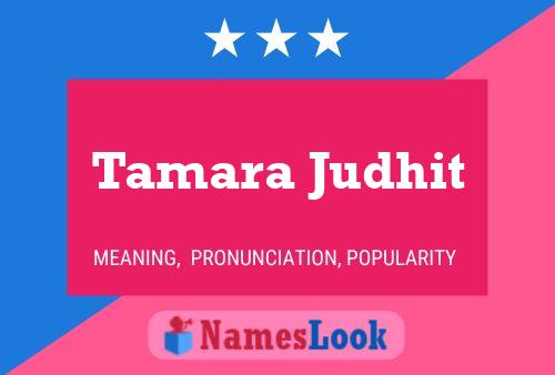 Tamara Judhit Namensposter