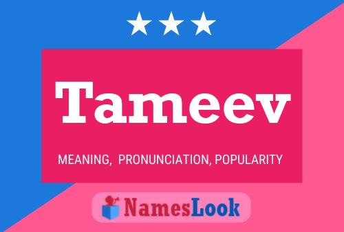 Tameev Namensposter