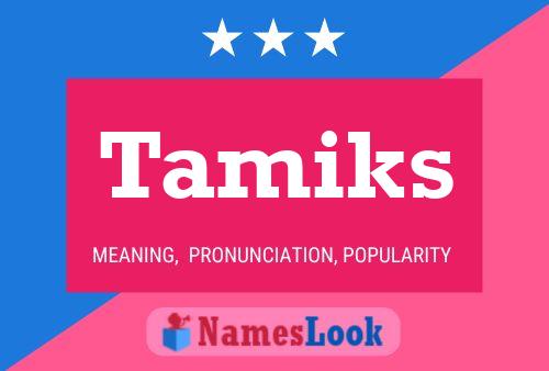 Tamiks Namensposter