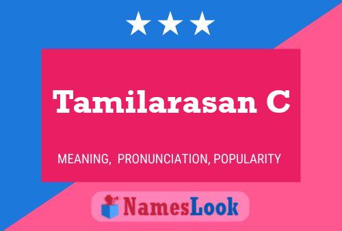 Tamilarasan C Namensposter