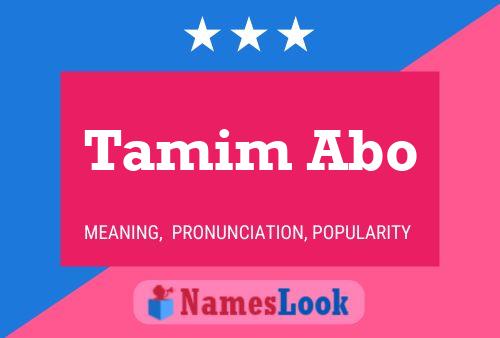 Tamim Abo Namensposter