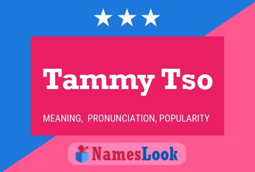 Tammy Tso Namensposter