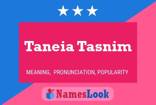 Taneia Tasnim Namensposter