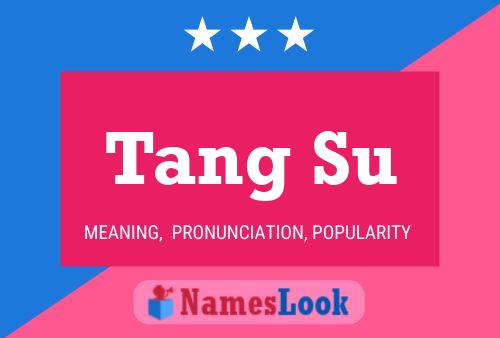 Tang Su Namensposter