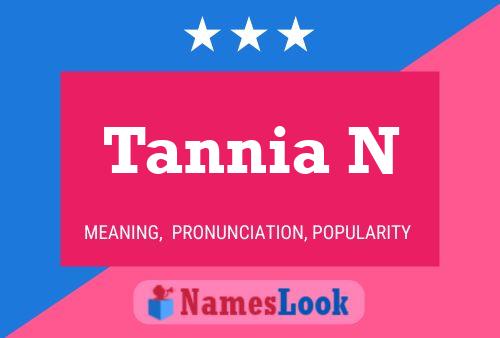 Tannia N Namensposter