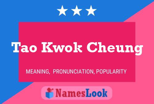 Tao Kwok Cheung Namensposter