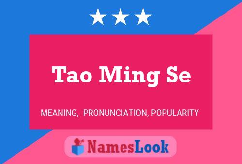 Tao Ming Se Namensposter