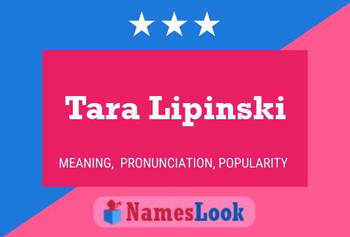 Tara Lipinski Namensposter