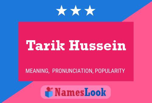 Tarik Hussein Namensposter