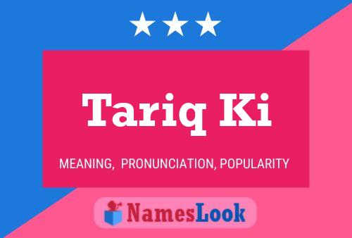 Tariq Ki Namensposter