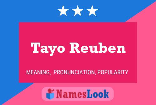 Tayo Reuben Namensposter