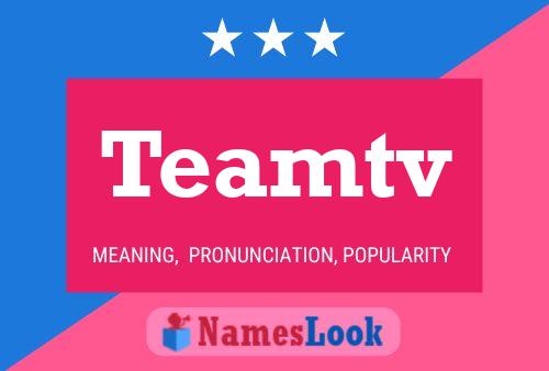 Teamtv Namensposter