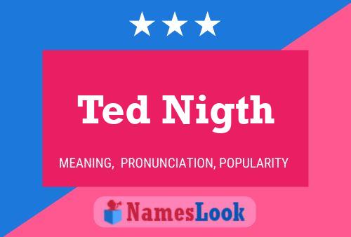 Ted Nigth Namensposter