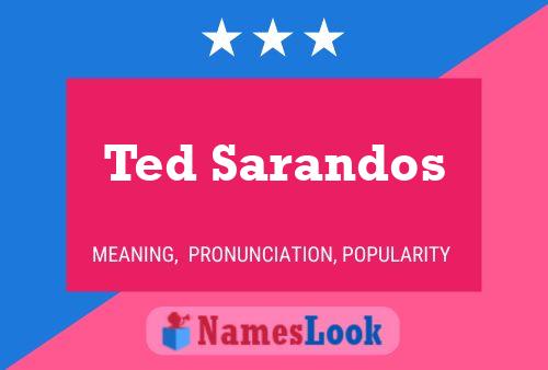 Ted Sarandos Namensposter